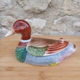 Boîte canard en céramique peinte à la main