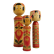 Lot of 3 KOKESHI Dolls (medium size) free shipping