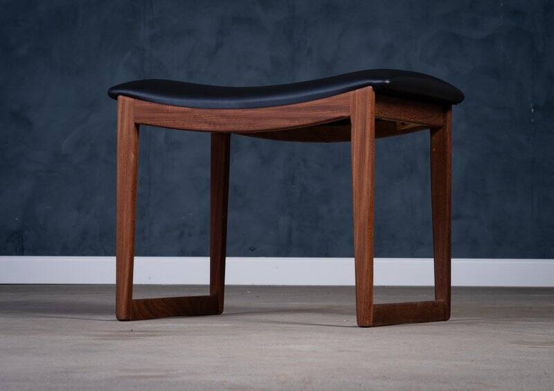 Vintage Teak Stools, Denmark, 1960s, Set of 2