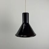 Pair of MINI glass purple pendants by P&T by Michael Bang for Holmegaard 1970