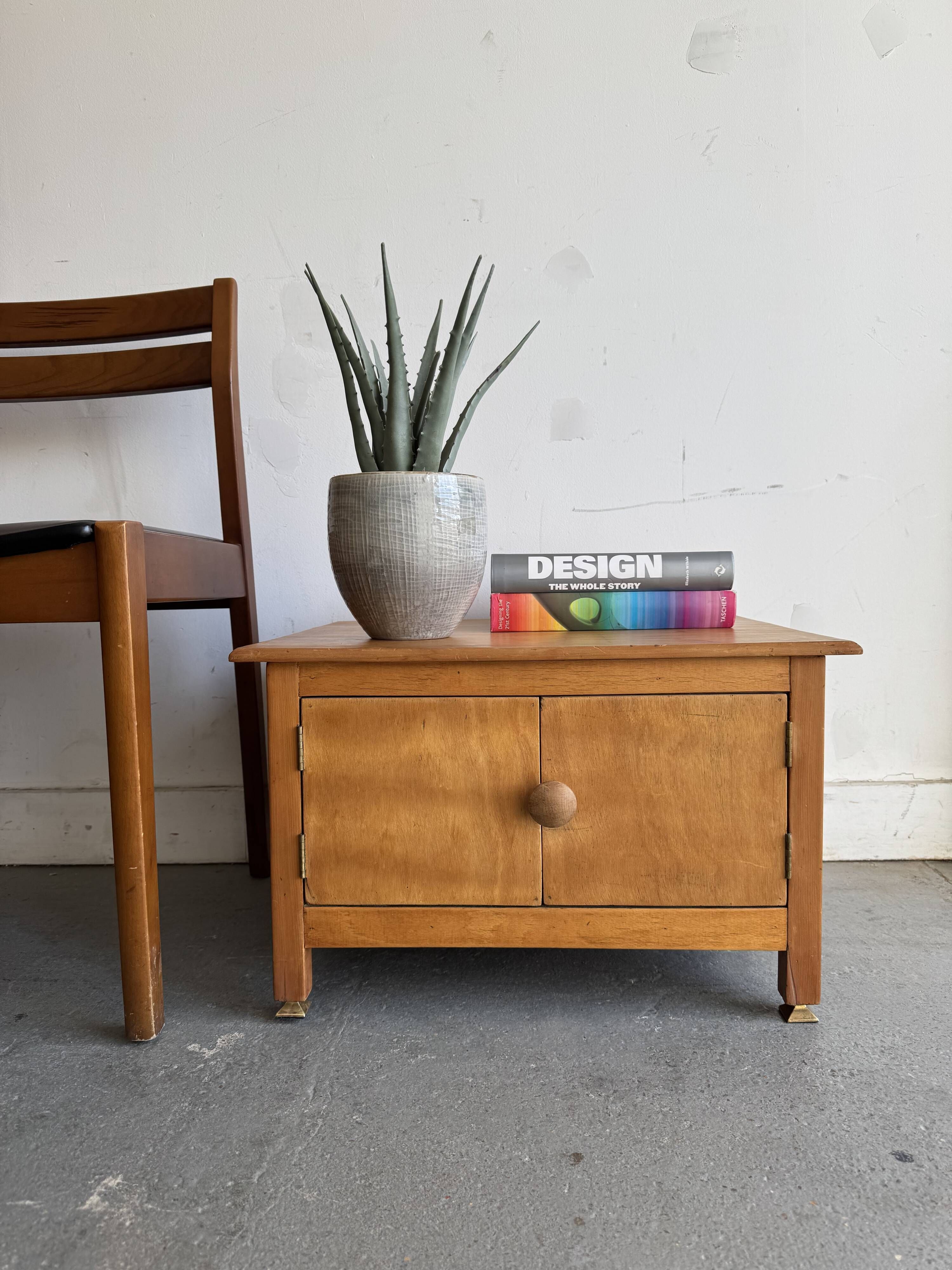 Vintage Low Bedside Cabinet