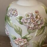 Chaumette Model Hortensias Lamp Base - Barbotine H 40 cm