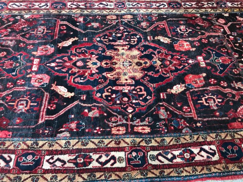 Carpet persian hamadan of the 20th century handmade 162 x 315 cm