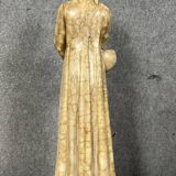 Adolpho Cipriani: Dante Alighieri Known as “Dante”: Alabaster Sculpture from the Late 19th Century