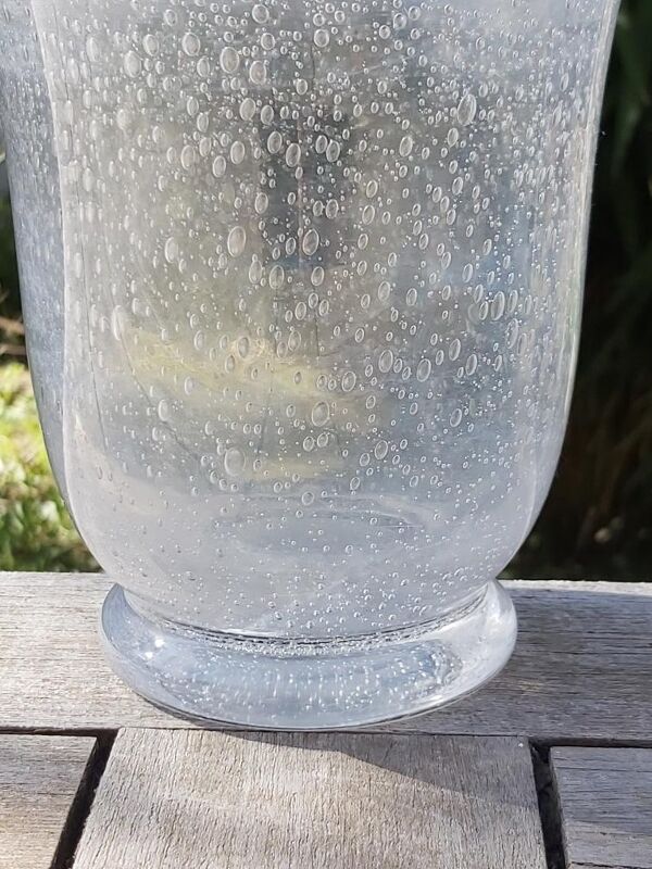 Vase Daum bullé années 50