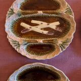 Barbotine plate service from Bavent (Orchies) 19th century (19th century)