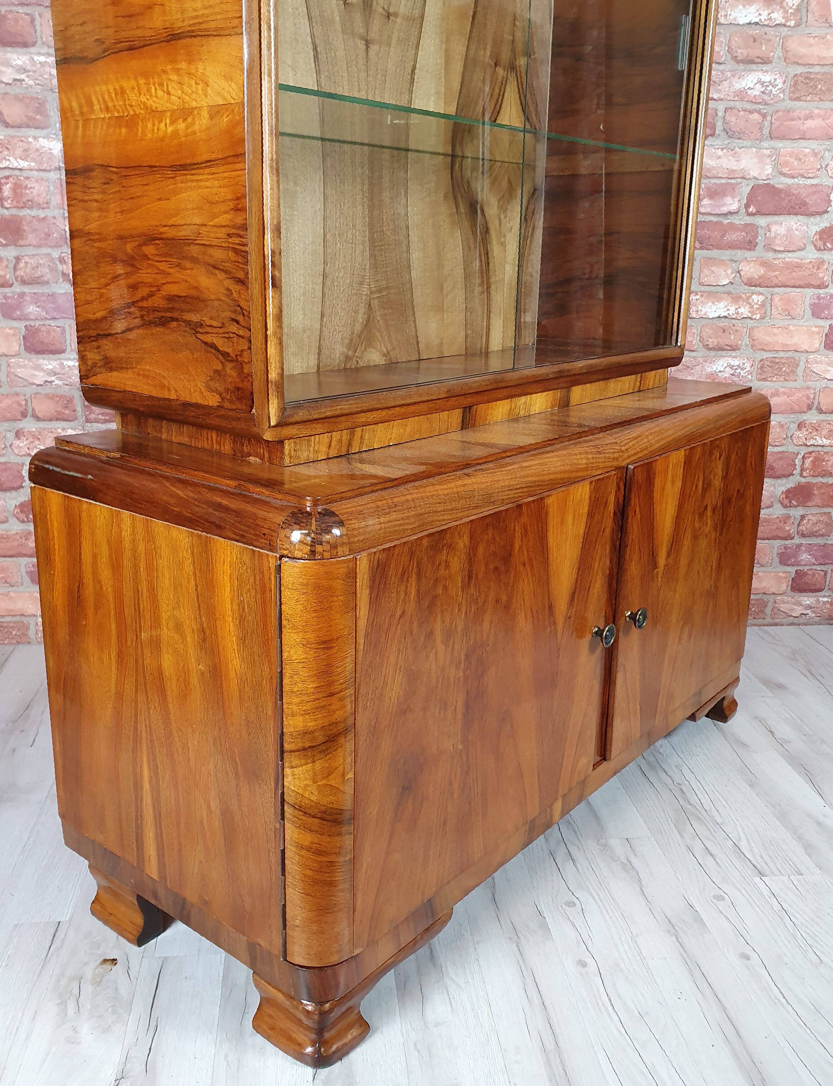 Renovated credenz, art deco display cabinet