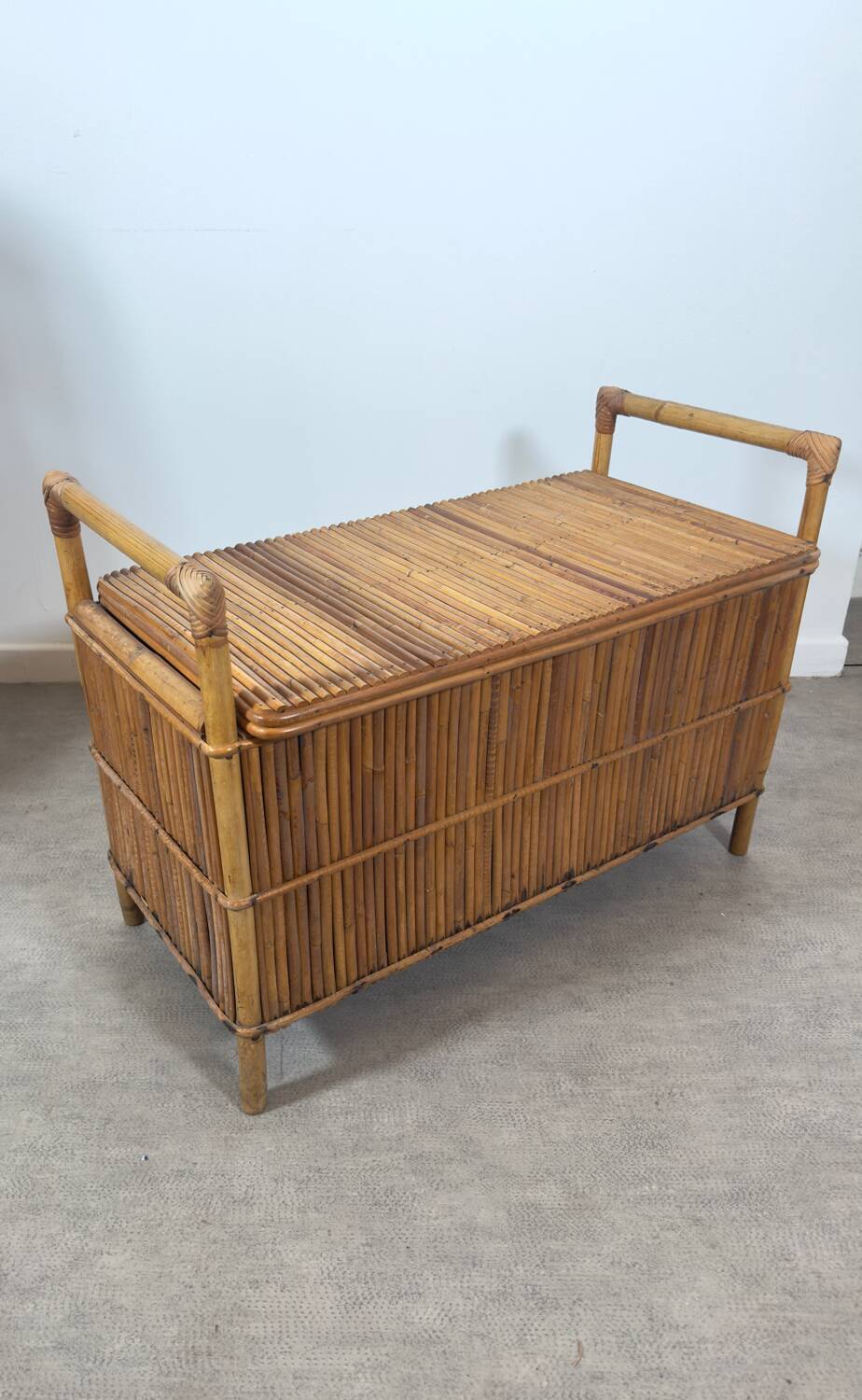 Rattan toy box