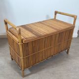 Rattan toy box