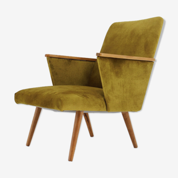 Fauteuil en hêtre des années 1960, Tchécoslovaquie