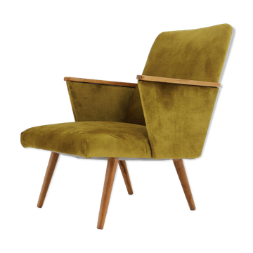 Fauteuil en hêtre des années 1960, Tchécoslovaquie