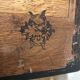 Commode "tombeau" patiné noire style régence