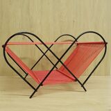 Mid-century scoobidou vinyl record rack