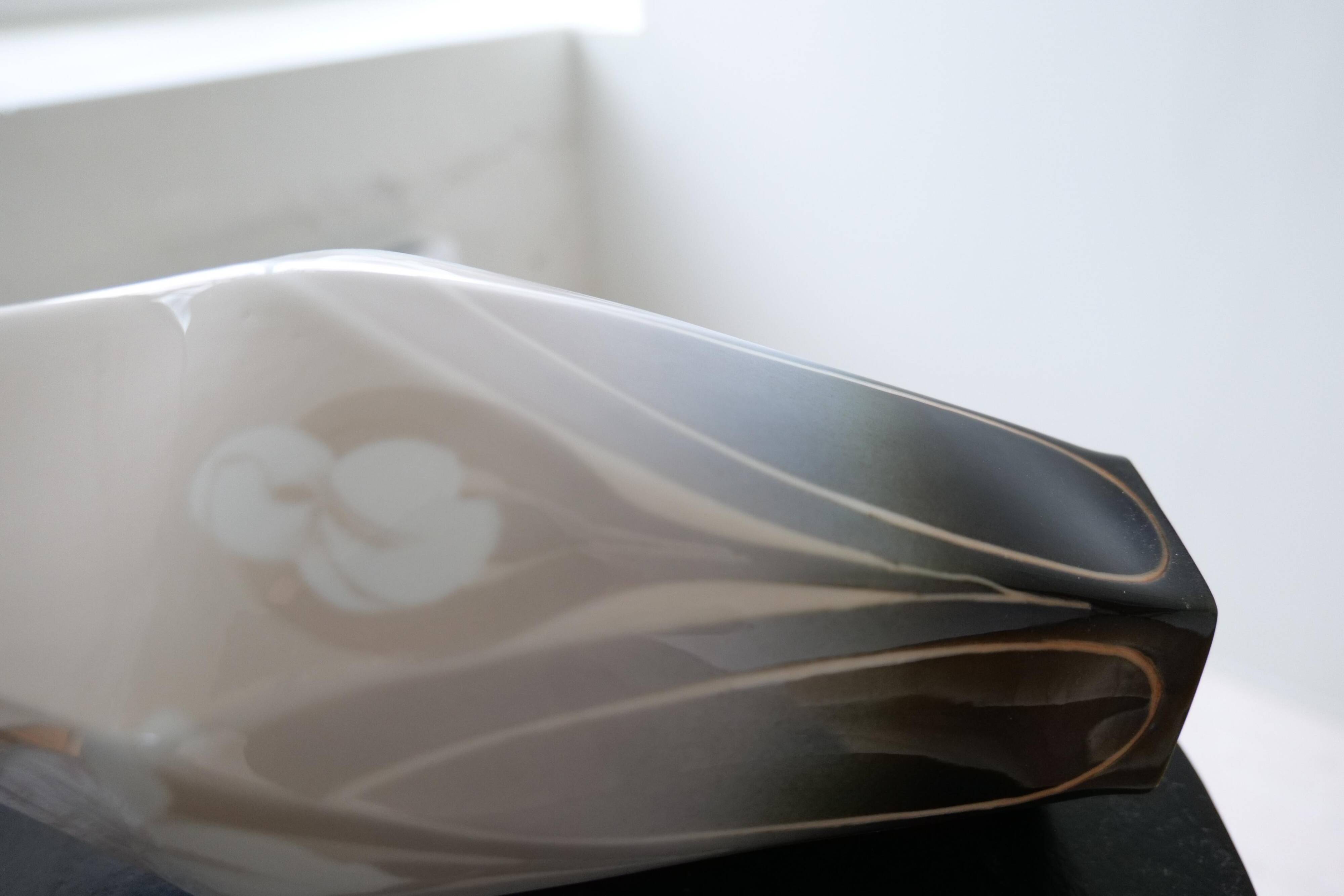 Art Nouveau ceramic table lamp Rörstrand Sweden, 1900