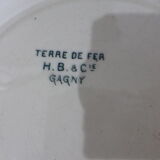 4 vintage flat plates in iron earth from HBC