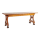 Table de ferme en chêne massif à pattes de lions - Période Art Déco vers 1930