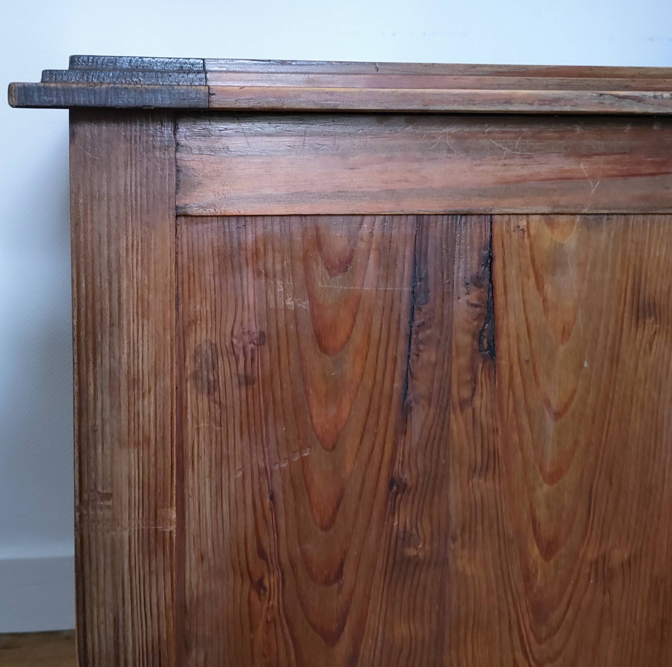 mid-20th century pine drawer shelf