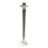 Large antique transparent Murano candlestick