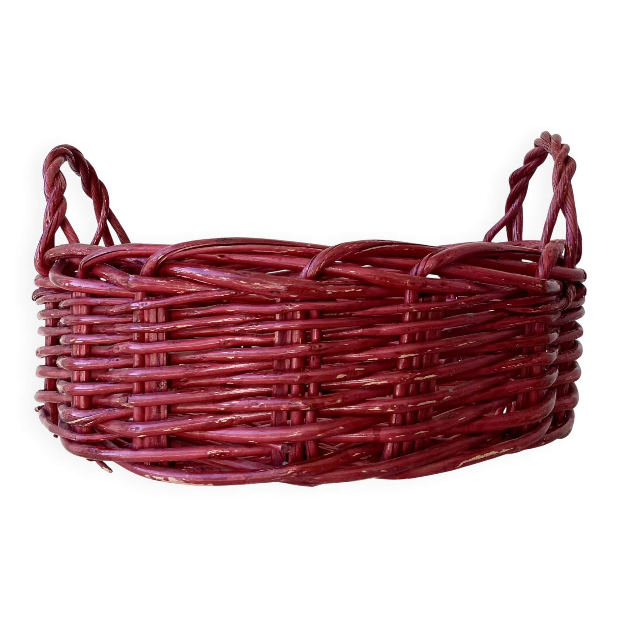 Panier XXL rotin peint