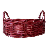XXL painted rattan basket