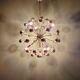 Chrome metal Sputnik chandelier, Space Age design, 1960.