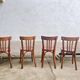 Lot 4 baumann chairs - bistro bar brasserie bohème vintage 1950 old