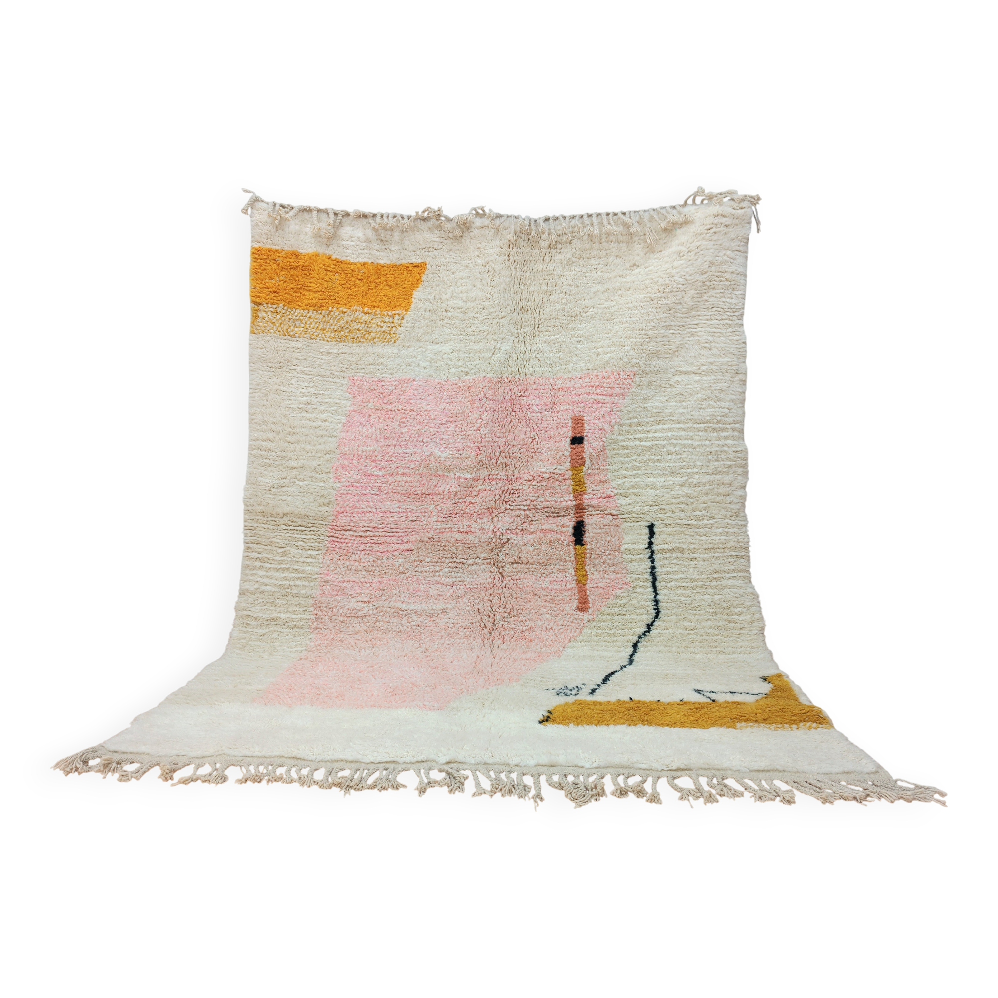 Grand tapis en laine marocain 2.5 x 1.5 m