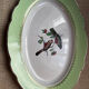 Old oval dish in Badonviller earthenware, decorated with Les Oiseaux.