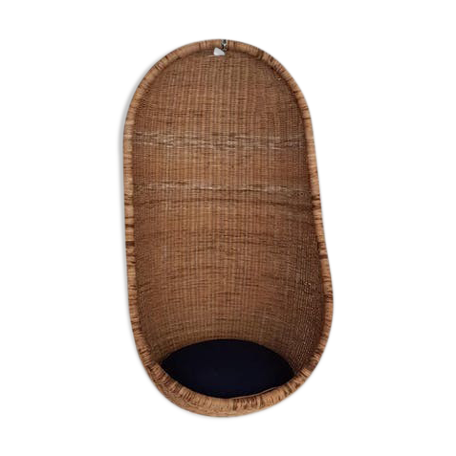 Natural rattan egg to hang
