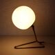 Table or hanging lamp in brass and opal glass 1970