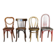 lot de 4 chaises bistrot Thonet Baumann -1910-1950-