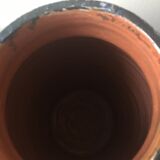 Large blue vase in Moroccan ceramic from Safi