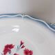 6 vintage Digoin Sarreguemines soup plates, Nina Rosa model