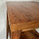Vintage (tall) side table / plant table on wheels
