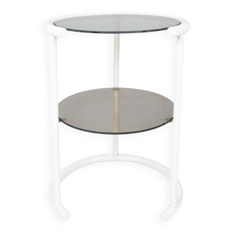 Lacquered side table with two shelves, France, 1970s