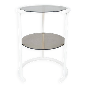 Lacquered side table with two shelves, France, 1970s
