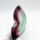 Flavio Poli Seguso Sommerso Green Magenta Ashtray 17.5cm 962g
