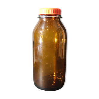 Laboratory jar prolabo amber with its cap