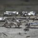 vintage Gallia knife rest X 9, zoomorphic knife rest, cutlery holder