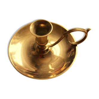 Brass cellar rat candlestick