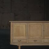 Brutalist oak sideboard from the mid-20th century, Danish cabinetmaker, 1960s.