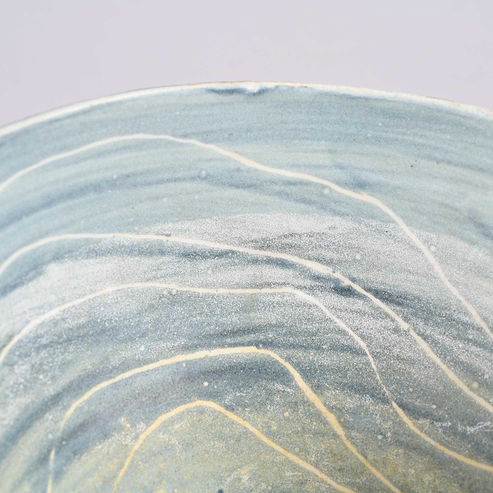 White glazed ceramic cup by Marie Madeleine Jolly, France, circa 1960.