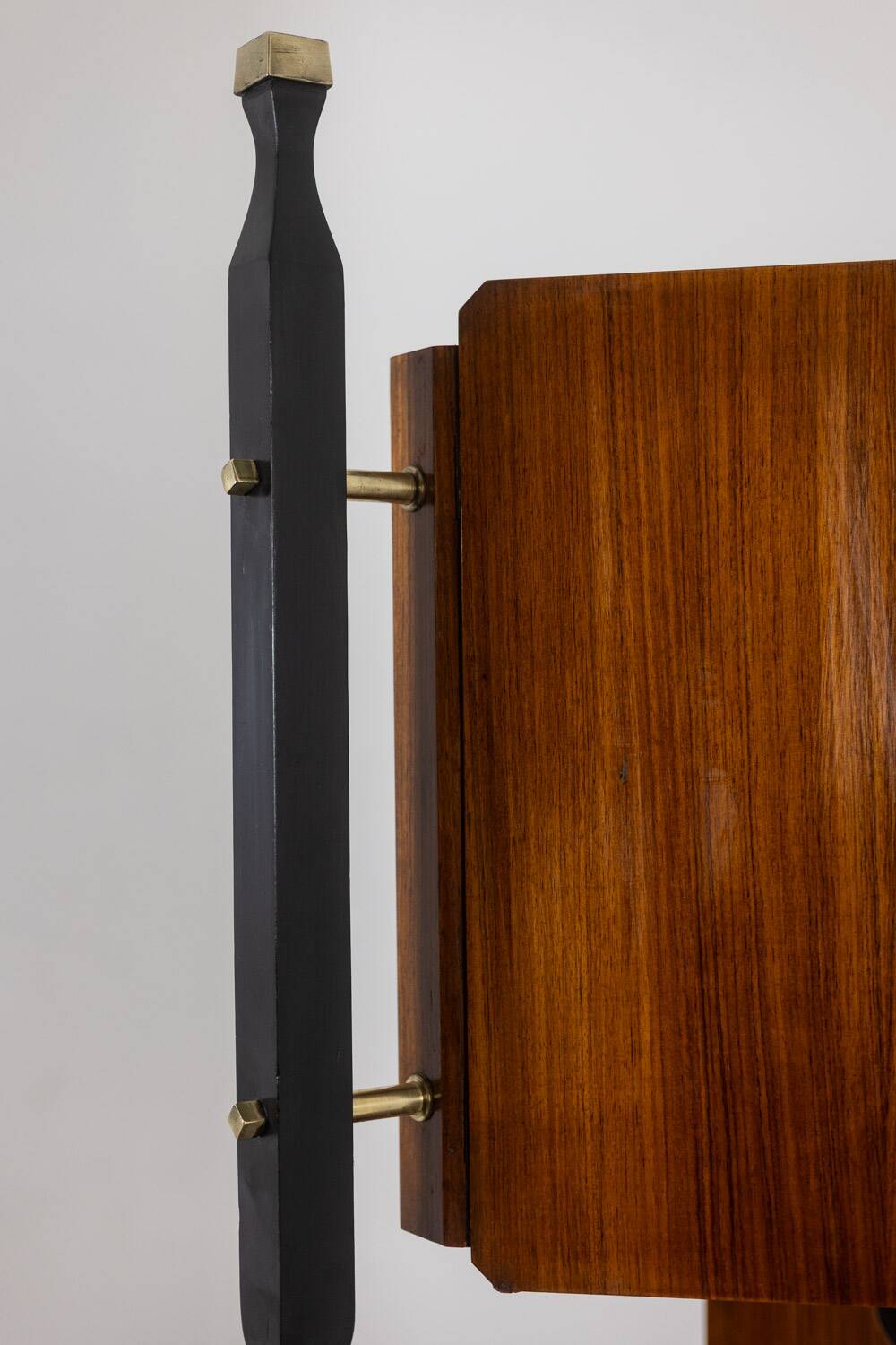 Pair of Italian cabinets in teak veneer. 1960s.