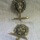 Lion head coat hooks in solid brass, Peerage England