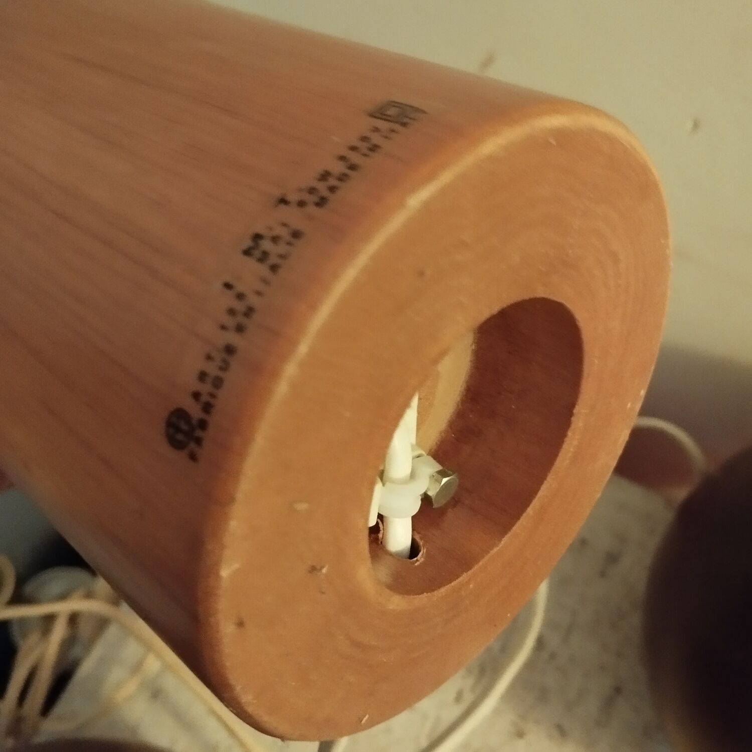 3 wooden lamp bases IMT Italy