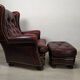 Chesterfield sofa and armchair