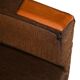 Fauteuil vintage scandinave avec tissu d'origine