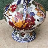 Gien earthenware jug, Peonies model