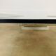 Aluminum and smoked glass coffee table, 1970s