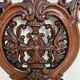 Chaise Chauffeuse d'époque Napoléon III en Acajou XIX siècle